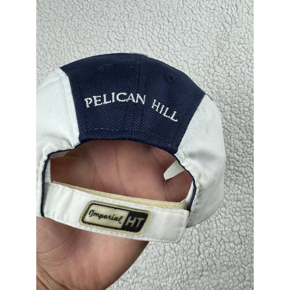Imperial HT Pelican Hill Resort‎ Baseball Cap Navy White Adjustable Golf Hat